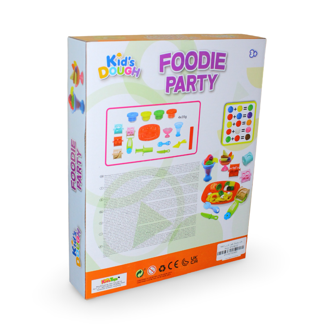 Kids Dough Foodie Party Set with Pasta Maker & 4 Dough Cups