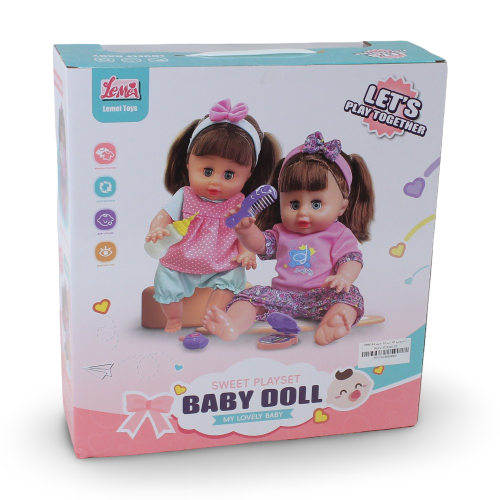 Lemei Toys Sweet Playset Baby Doll - 35 cm