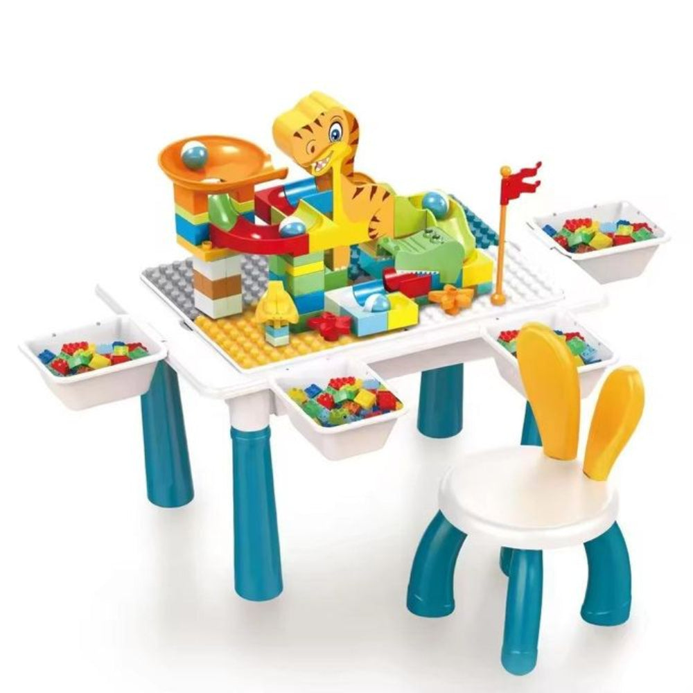 6-in-1 Multifunctional Building Blocks Table - 104 Pcs - Toys - OKO