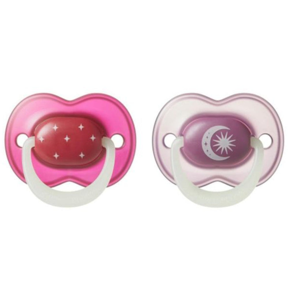Tommee Tippee Nightglow Pacifier 6-18m – Fuchsia & Purple