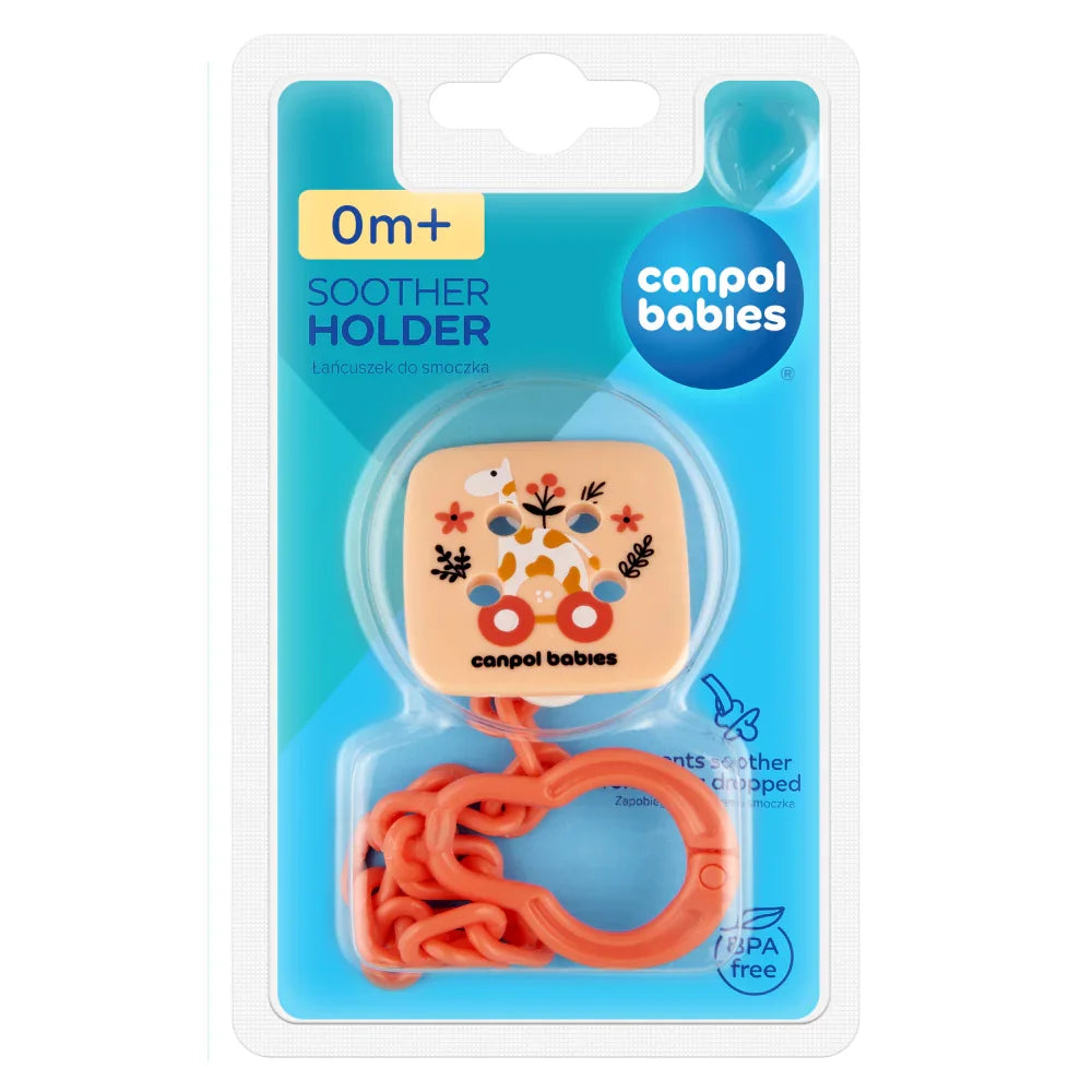 Canpol Babies Soother Holder - Pink - Baby Essentials