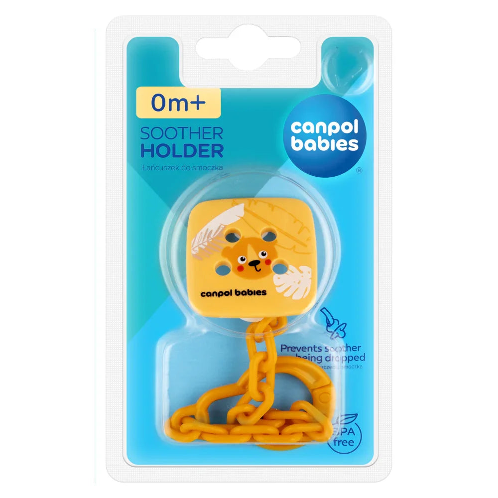 Canpol Babies Soother Holder - Orange - Baby Essentials