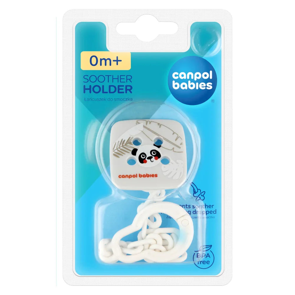 Canpol Babies Soother Holder Babies – White - Baby Essentials