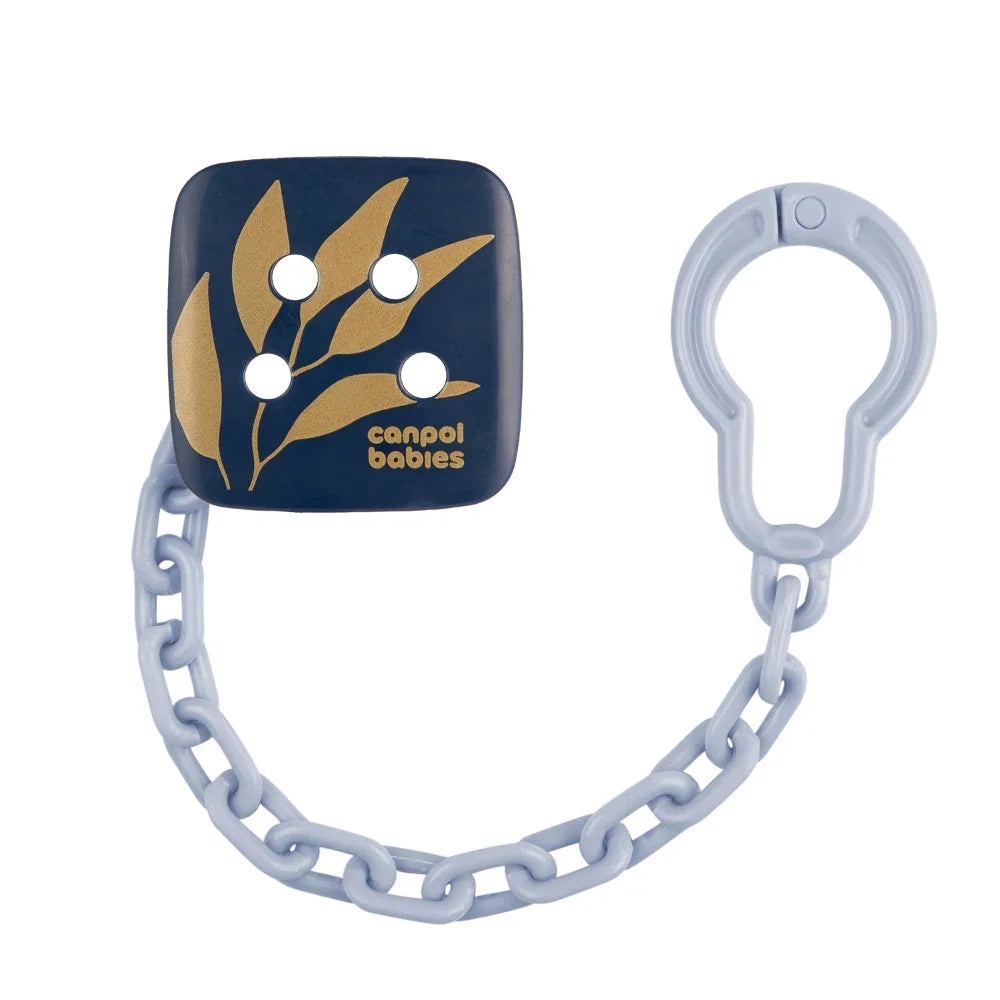 Canpol Babies Soother Holder - Gold/Blue