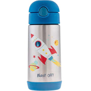 Stephen Joseph Double Wall Stainless Steel Bottle 350ml - Rocket Design