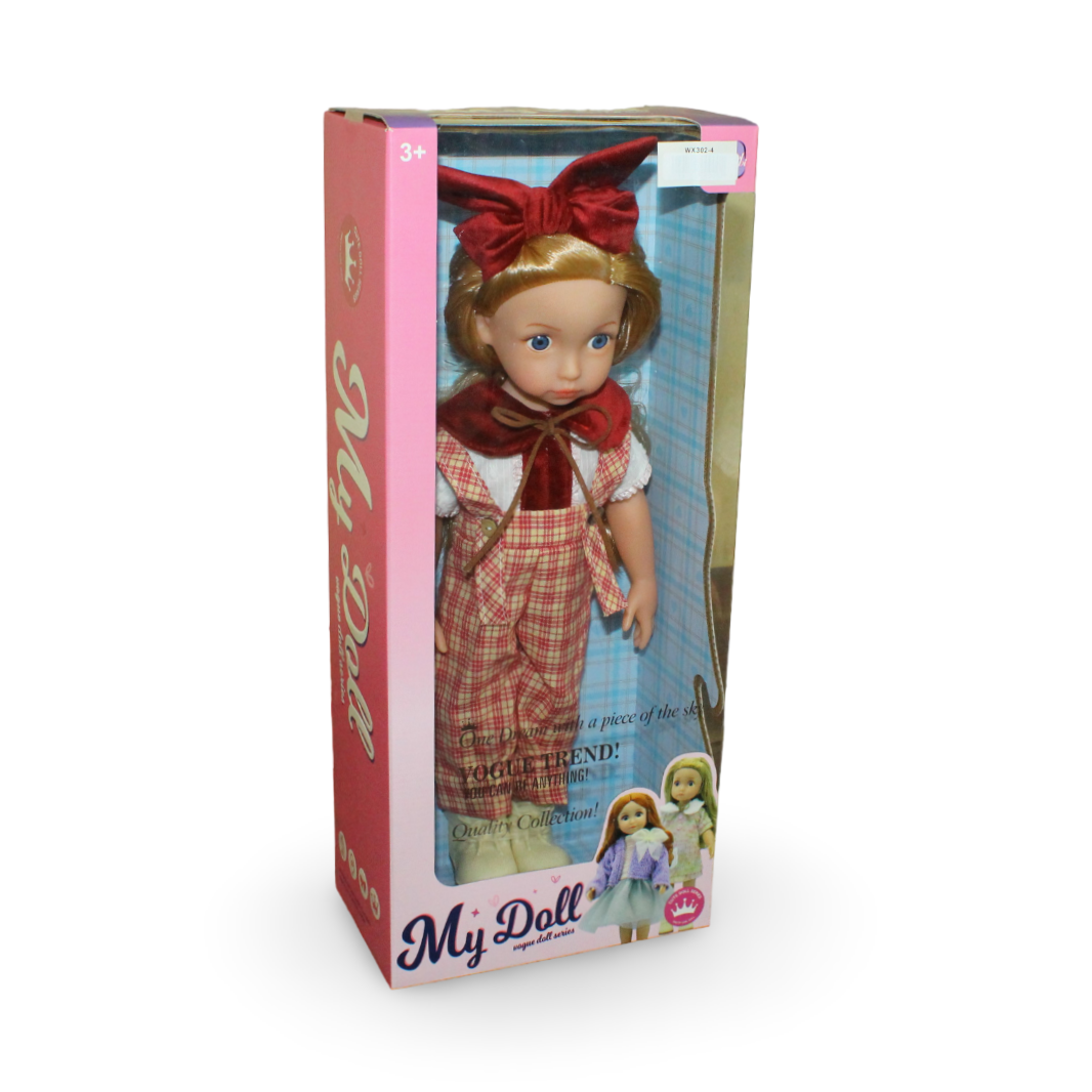 Fashion Doll with Long Blonde Hair, Denim Pants & Shirt - Toys - OKO