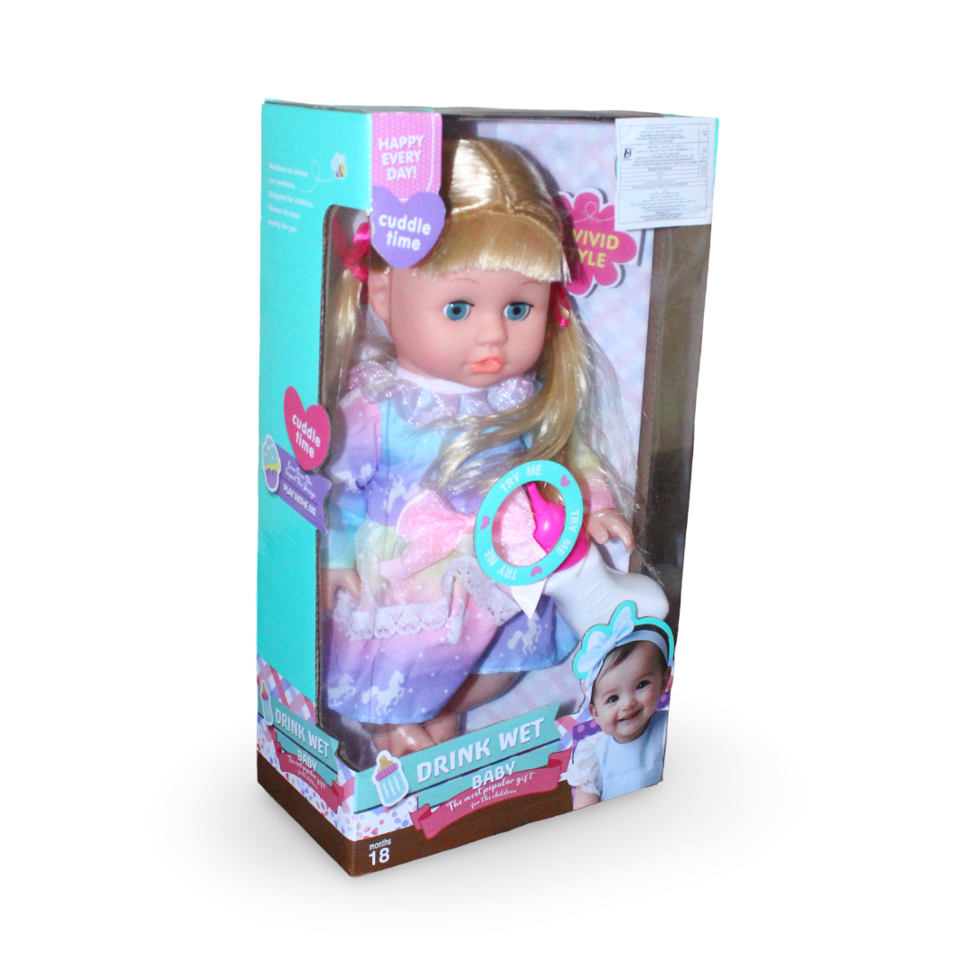 Baby Doll – 35 cm with 12 Melodies & Colorful Dress - Toys - OKO