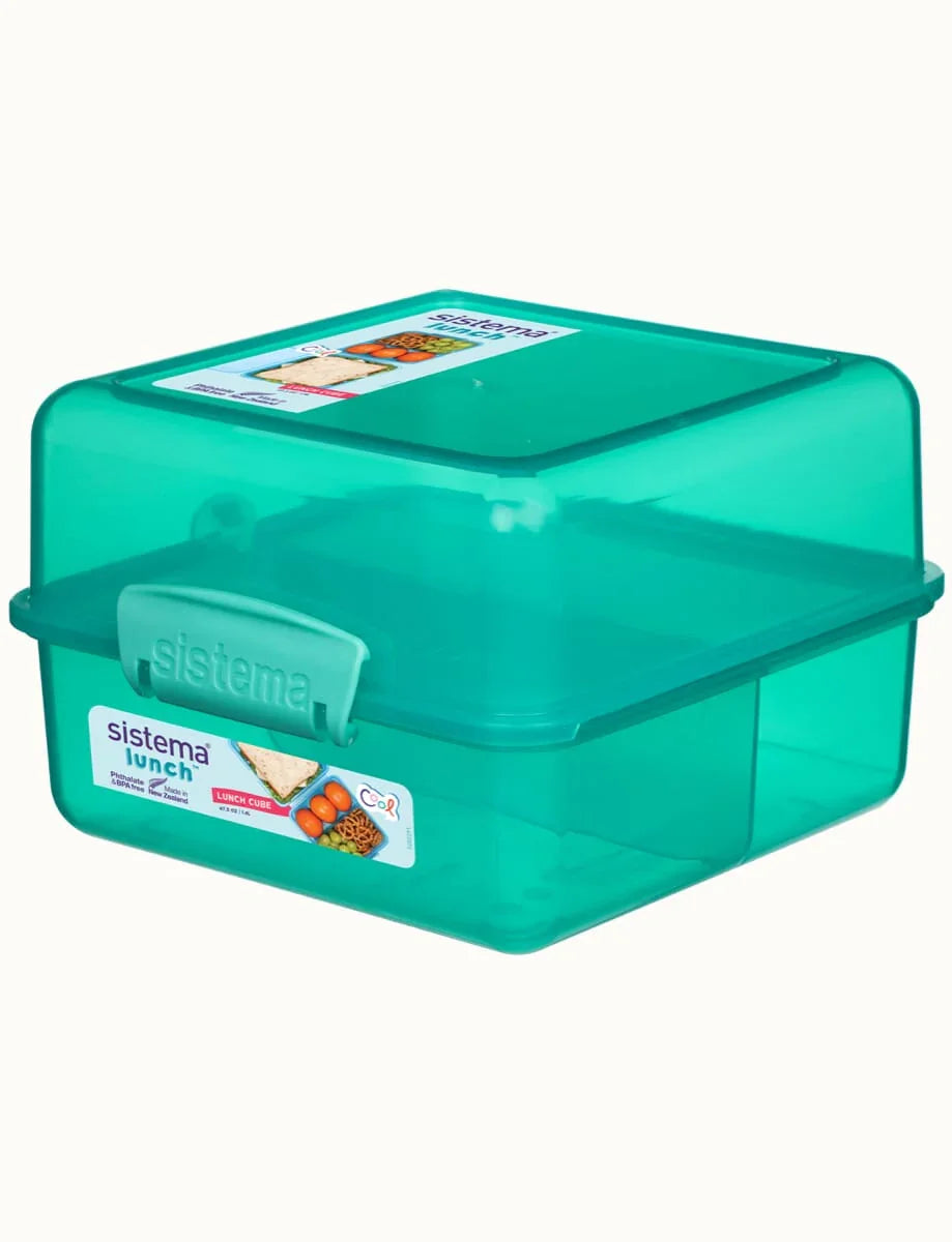 Sistema Lunch Box – BPA Free Plastic Aqua 1.4L - School