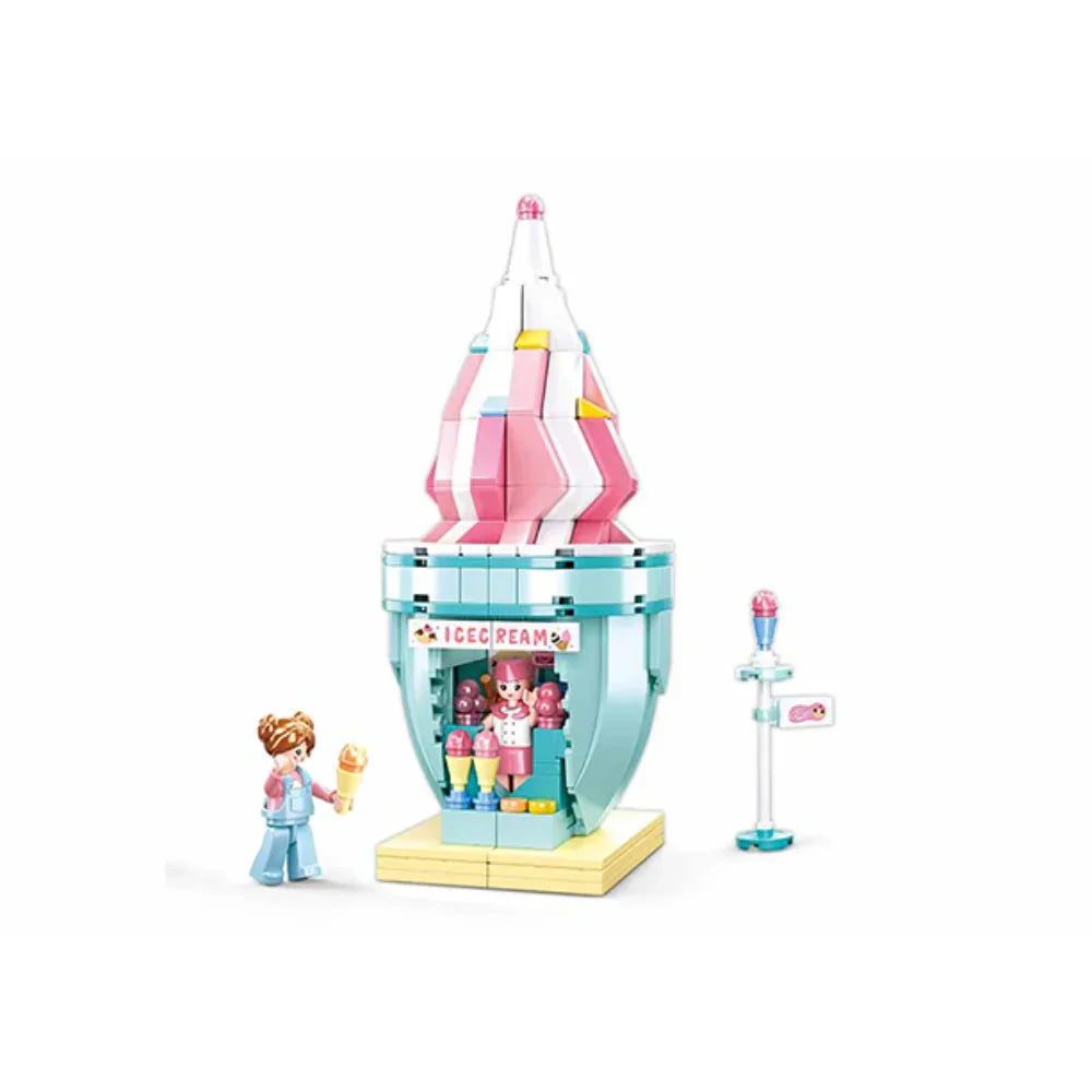 Sluban Creator Ice Cream Shop Building Blocks Set - 247 Pcs