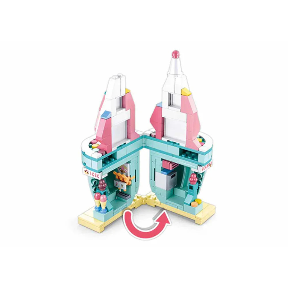 Sluban Creator Ice Cream Shop Building Blocks Set - 247 Pcs