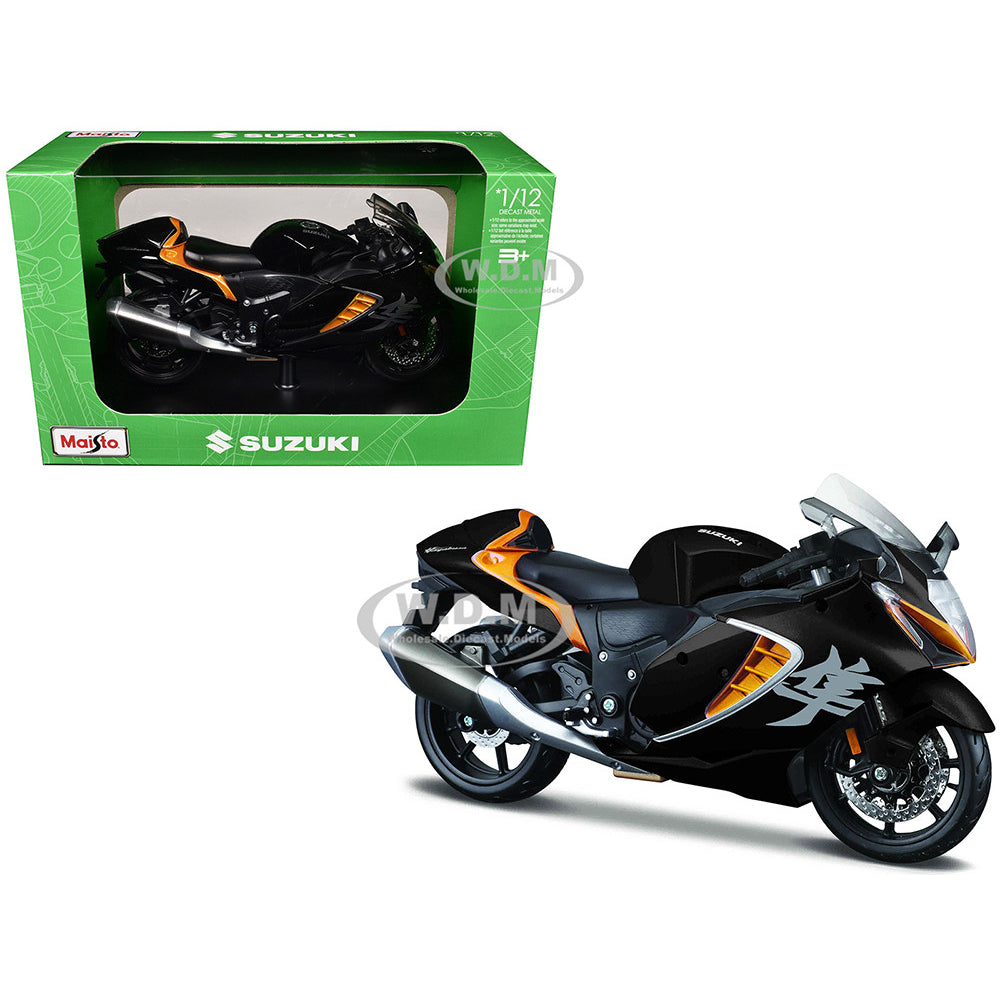 Maisto 2022 Suzuki Hayabusa Die-Cast Motorcycle with Stand – 1:12 Scale - Toys