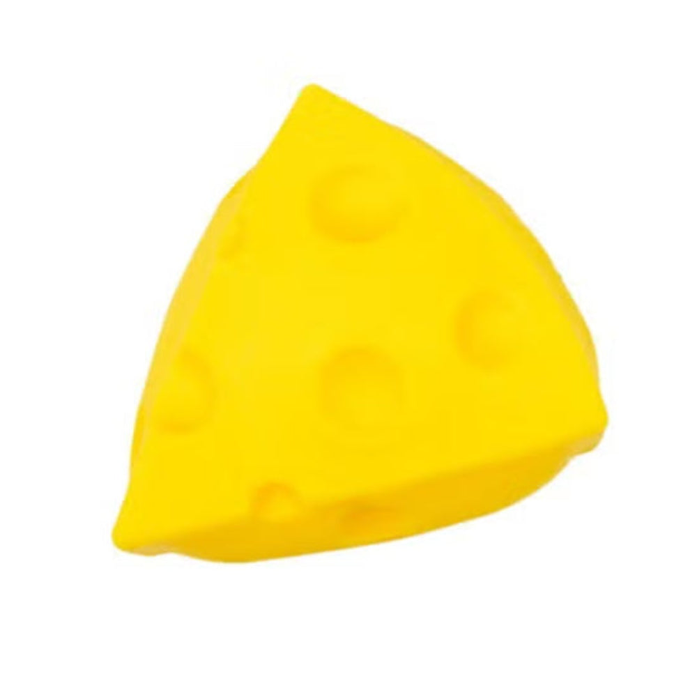 Triangular Cheese Squishy Toy – Yellow