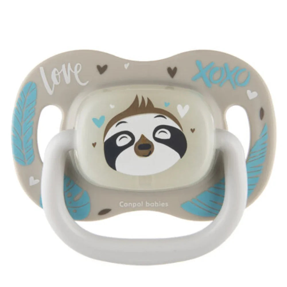 Canpol Babies Silicone Symmetrical Soother 6-18m - Sleepy Sloth