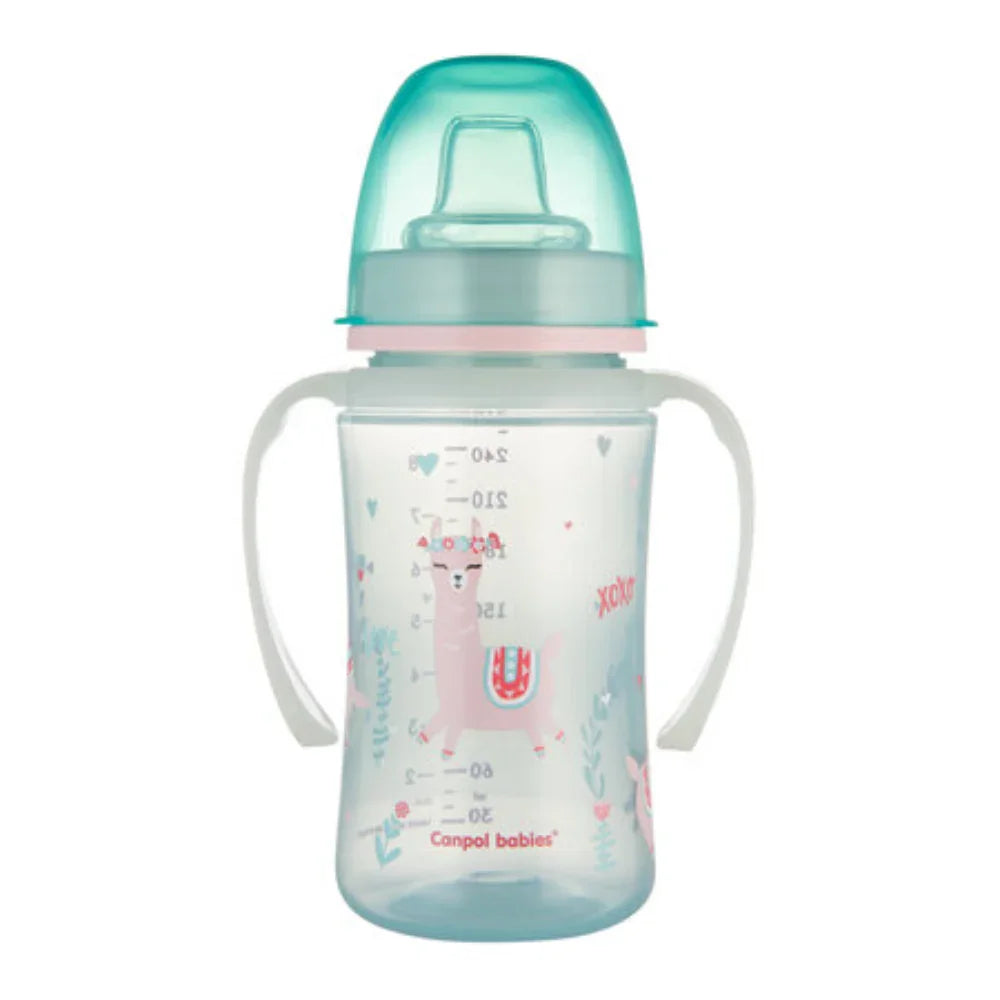 Canpol Babies Training Cup with Glowing Handles 240ml – Green