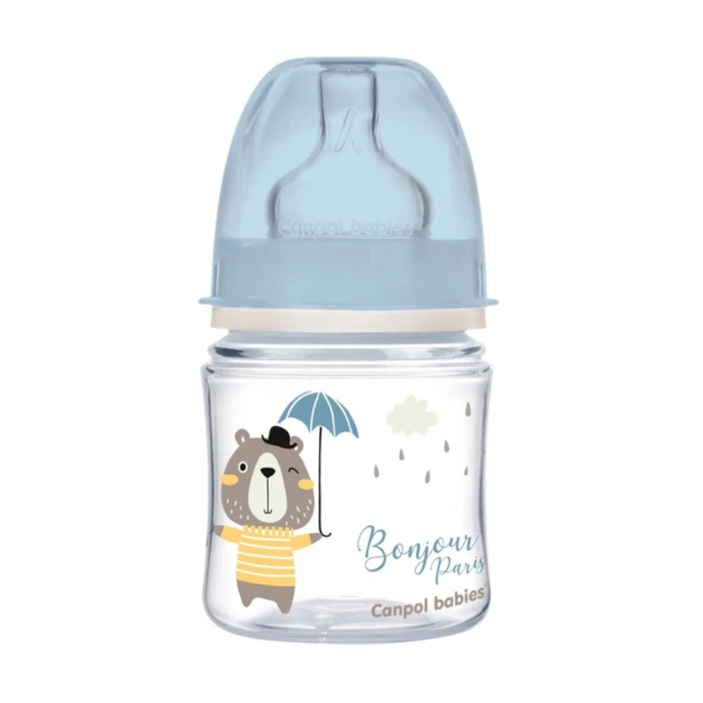 Canpol babies Anti-colic Wide Neck Bottle 120ml EasyStart BONJOUR PARIS - Baby Essentials