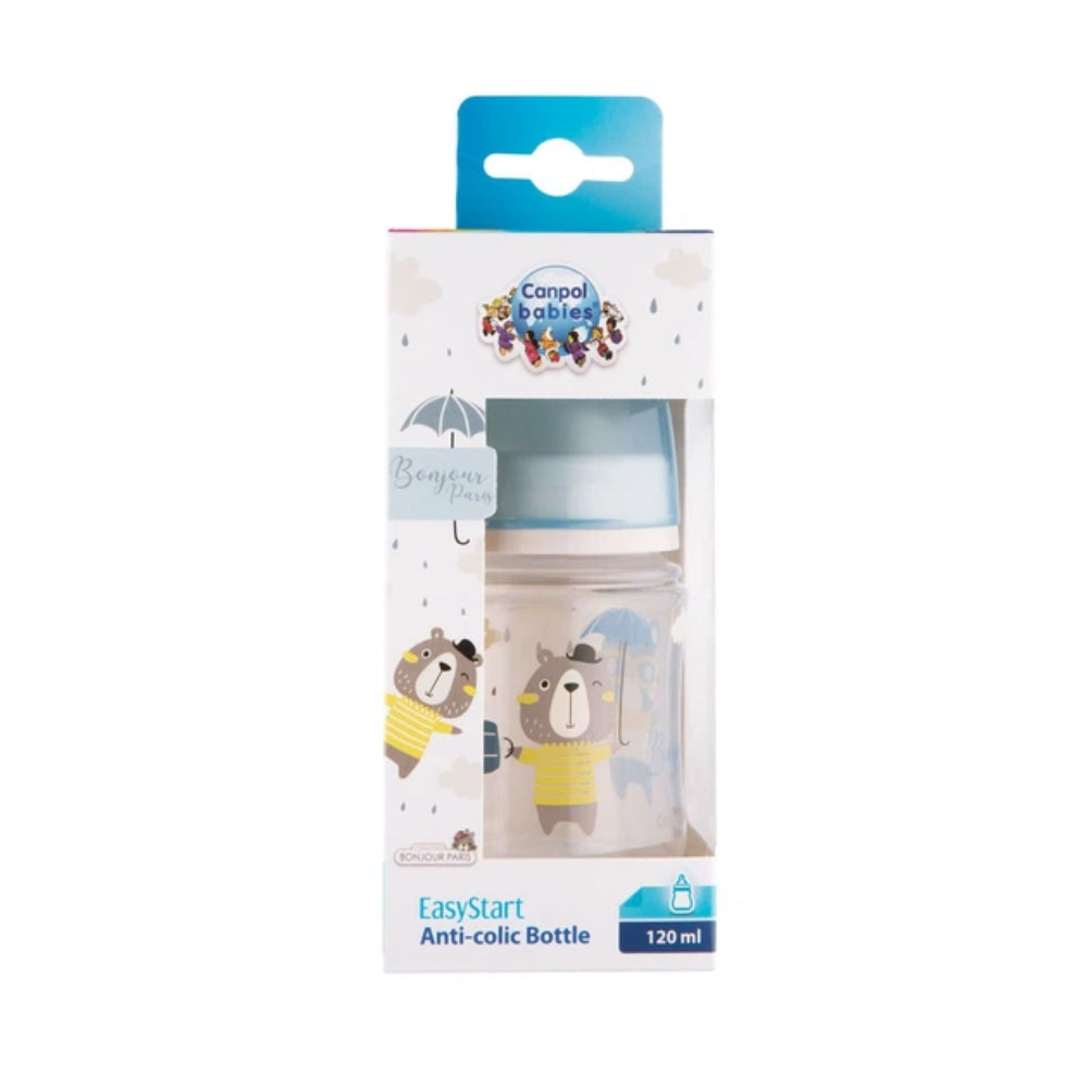 Canpol babies Anti-colic Wide Neck Bottle 120ml EasyStart BONJOUR PARIS