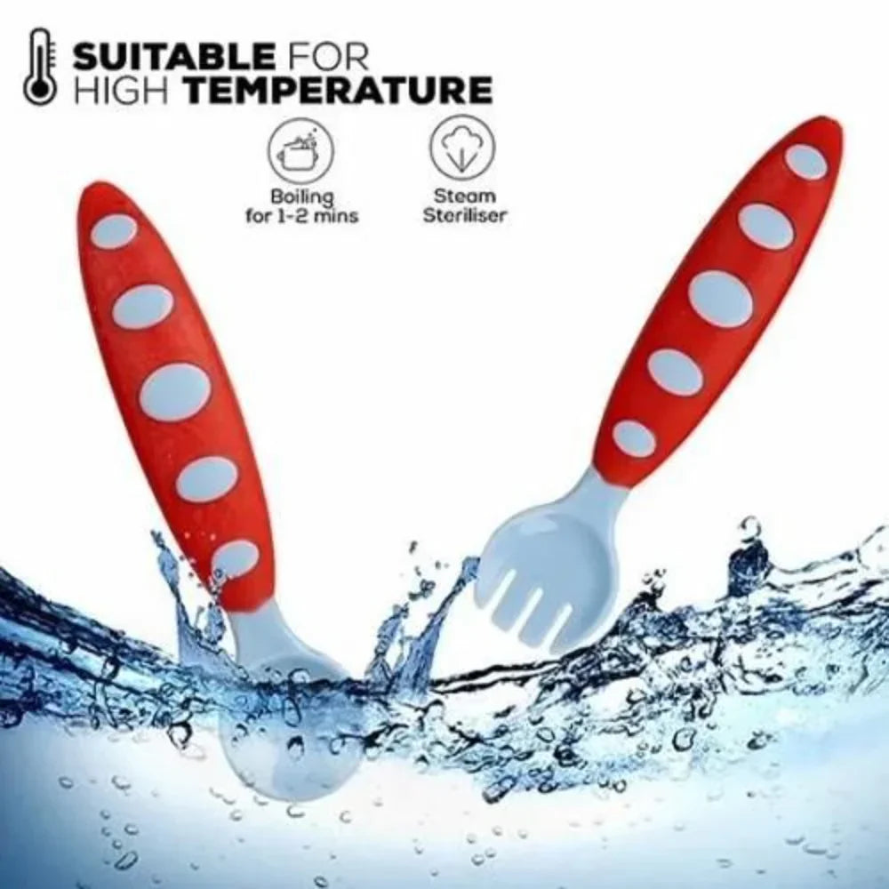 True Plastic Spoon & Fork Set With Case