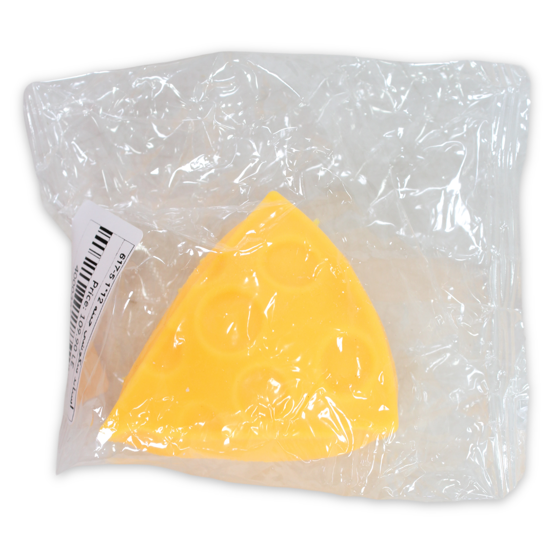 Triangular Cheese Squishy Toy – Yellow