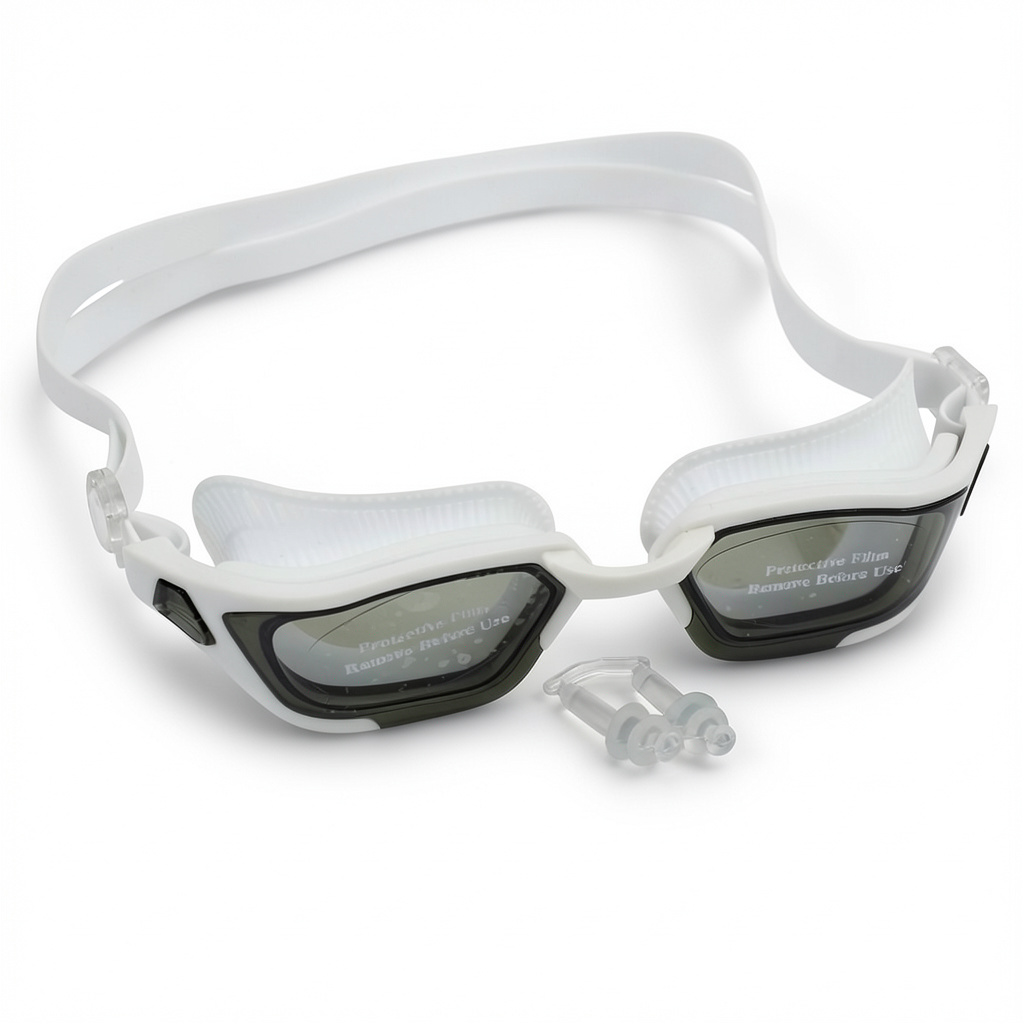 Silicone Swimming Goggles – White - Summer - Lego Toys