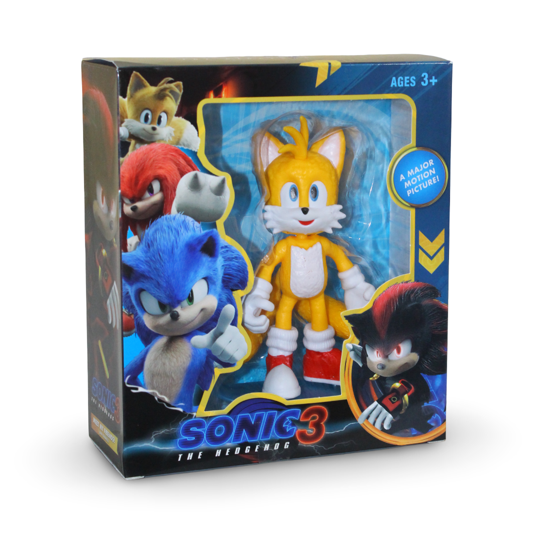 مجسم شخصية تيلز من فيلم Sonic the Hedgehog 3 من Pacific - أصفر