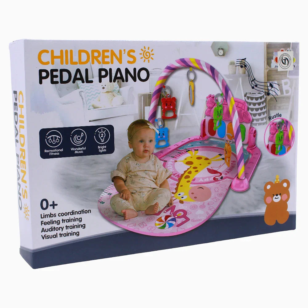 Children's Pedal Piano - Pink - Toys - OKO