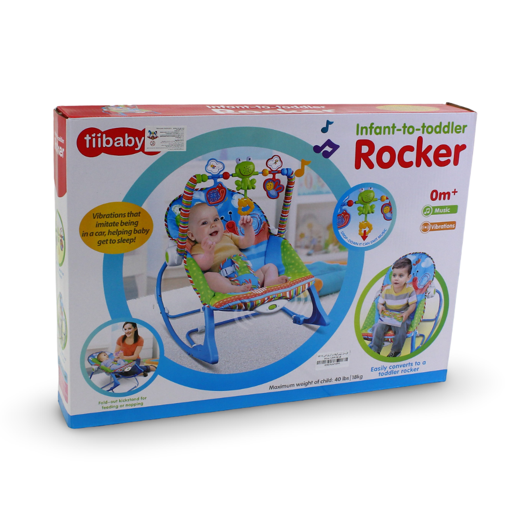 Tiibaby Infant-to-Toddler Rocker – Blue