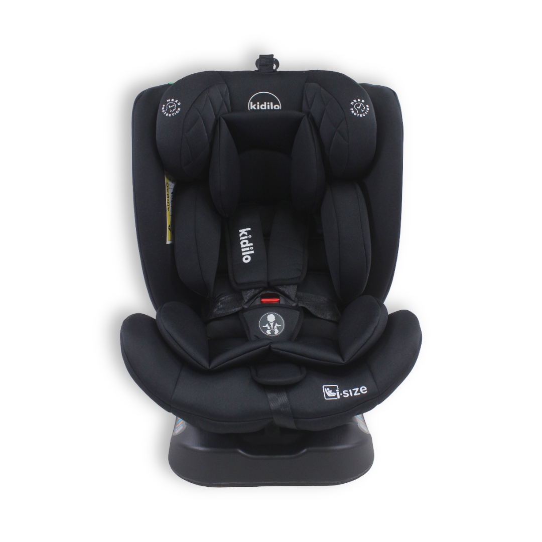 Kidilo i-Size 360° Rotation ISOFIX Child Car Seat – Black