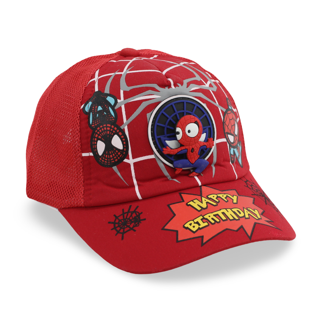 Boys Cotton Cap – Spider Design