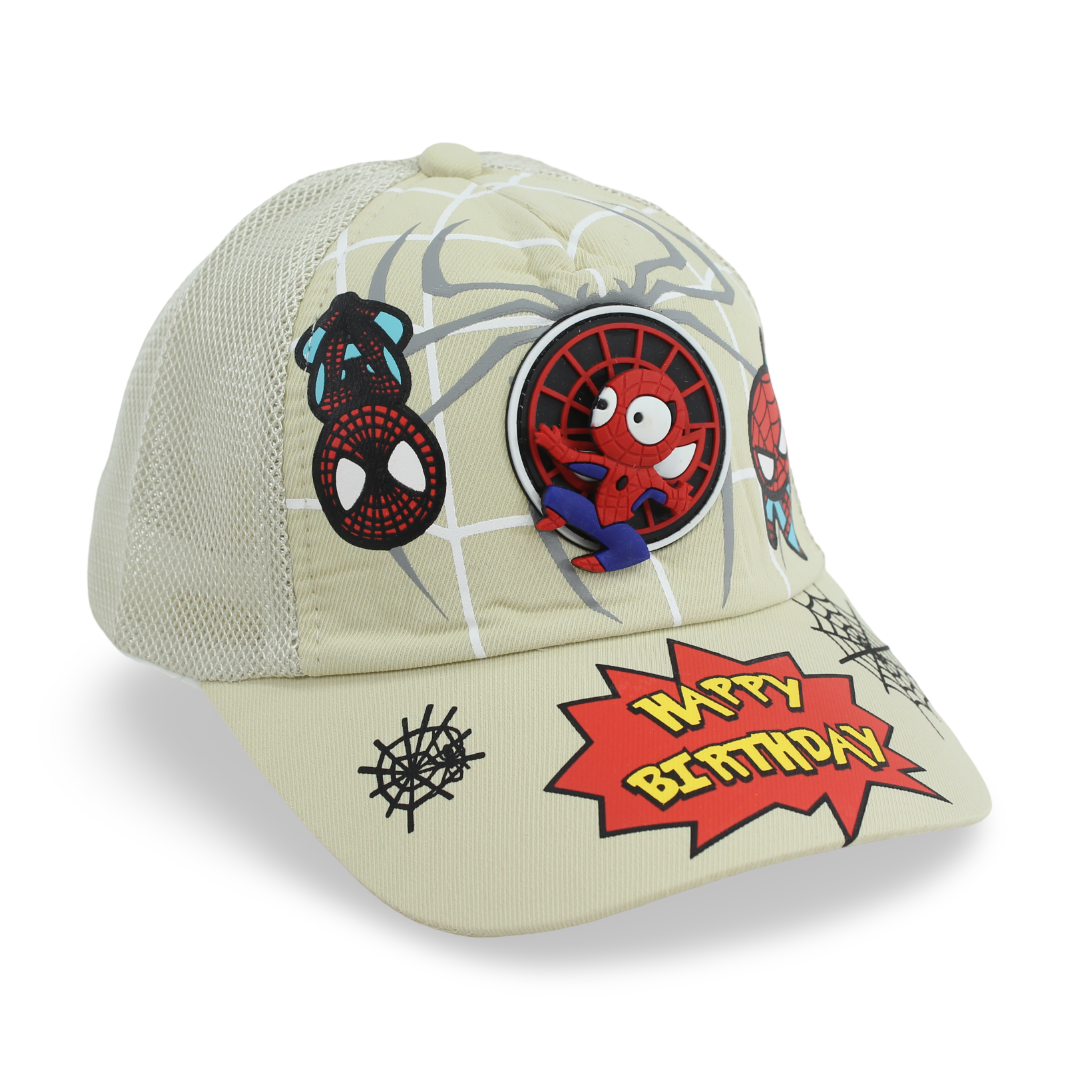 Boys Cotton Cap – Spider Design