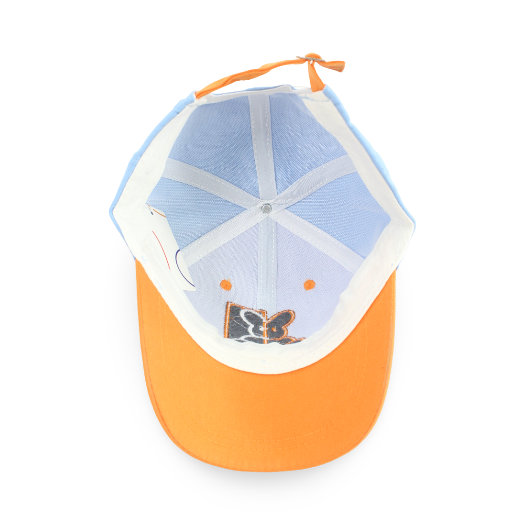 Boys Cotton Cap – Baby Blue with Rabbit Embroidery