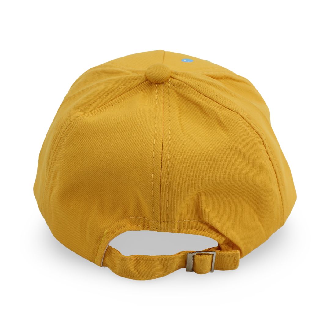 Boys Cotton Cap – Yellow with Frog Design