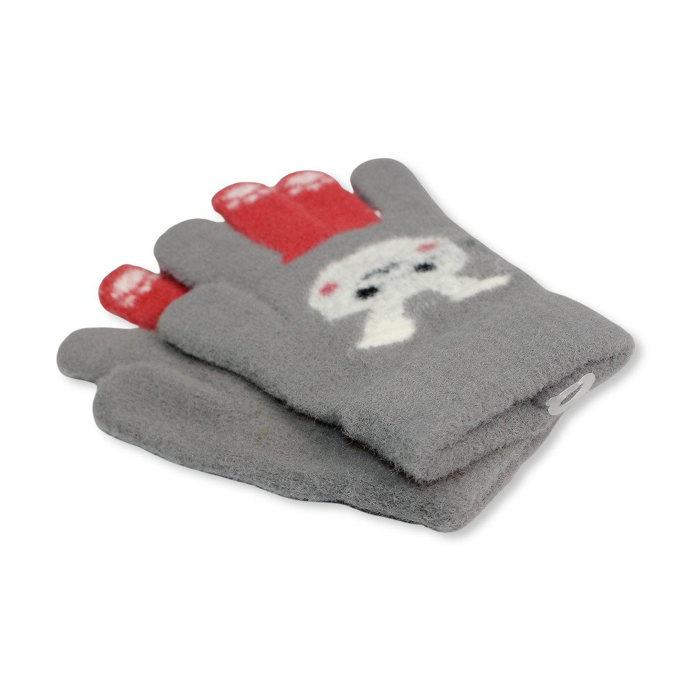 Rabbit Children Gloves – Grey