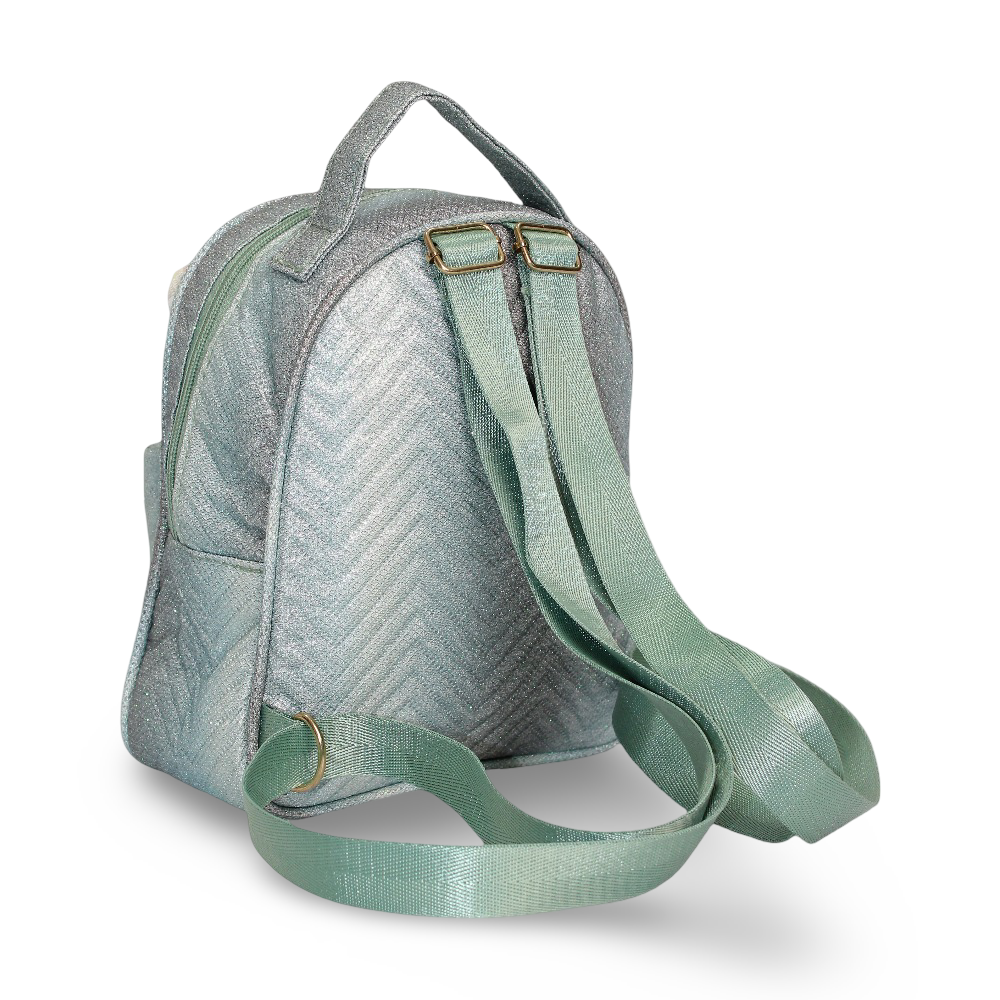 Girls Backpack – Mint with Butterfly Design