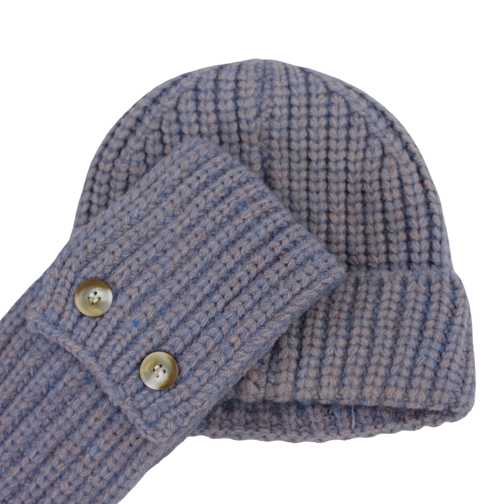 Unisex Beanie & Scarf Set – Baby Blue