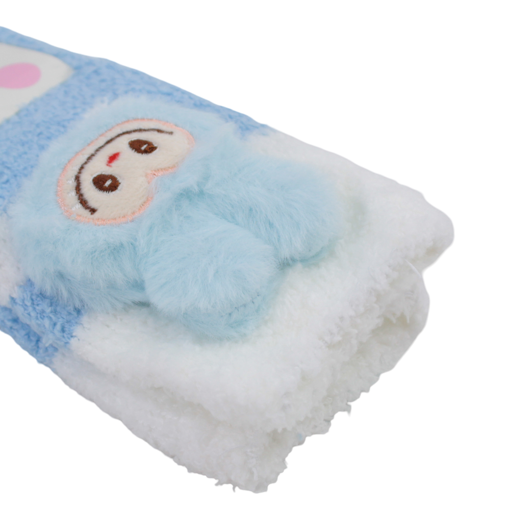 Unisex Socks – Baby Blue with Labubu Design