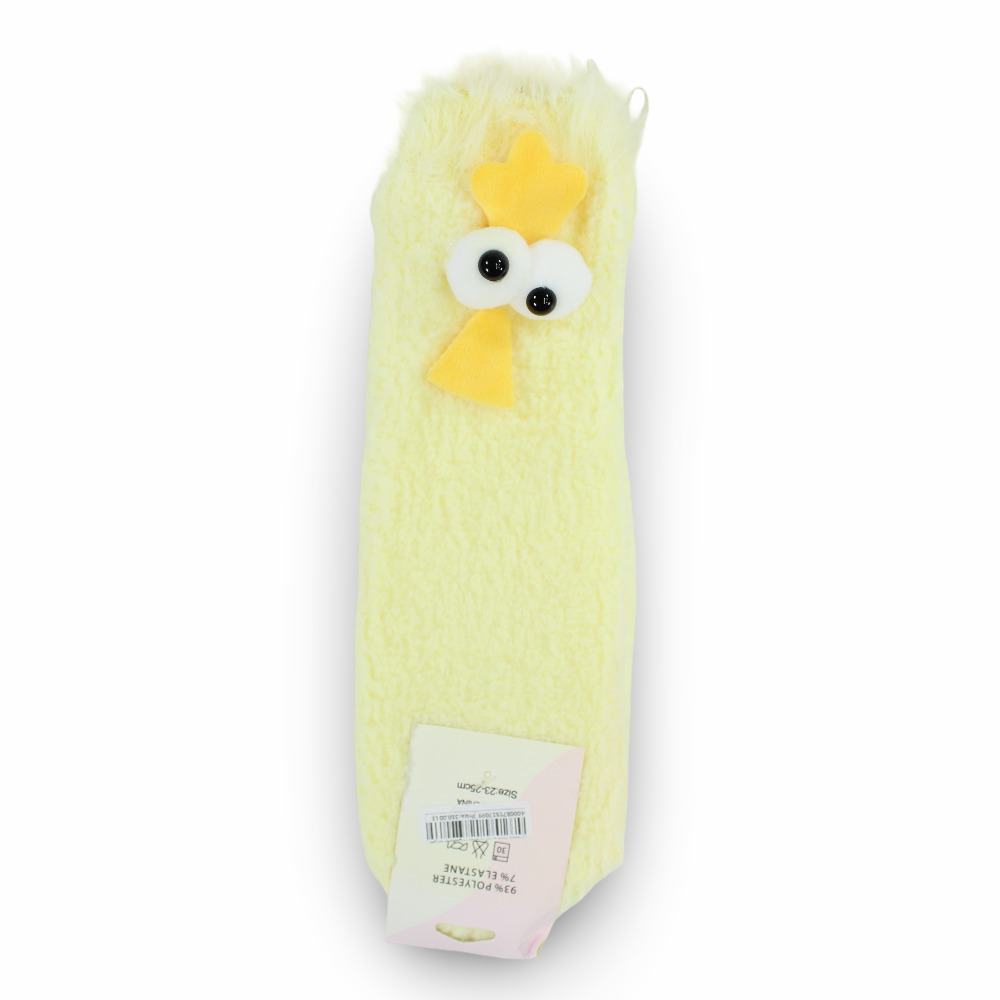 Unisex Socks – Yellow with Chicken Design - Clothing - Fancy