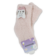 Girls Socks – Pink with Owl Design