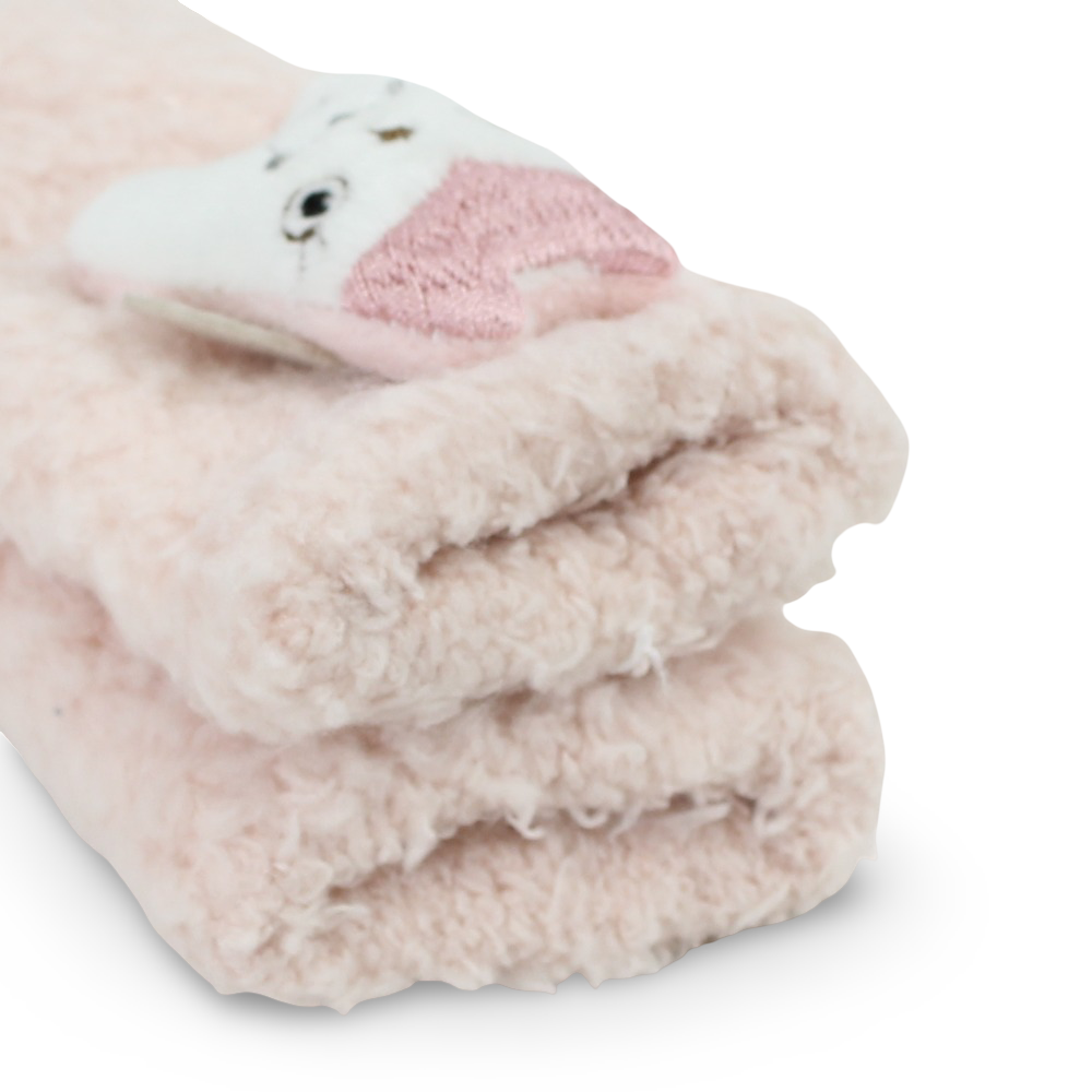 Girls Socks – Pink with Owl Design