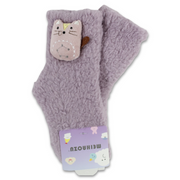 Girls Socks – Purple with Owl Design