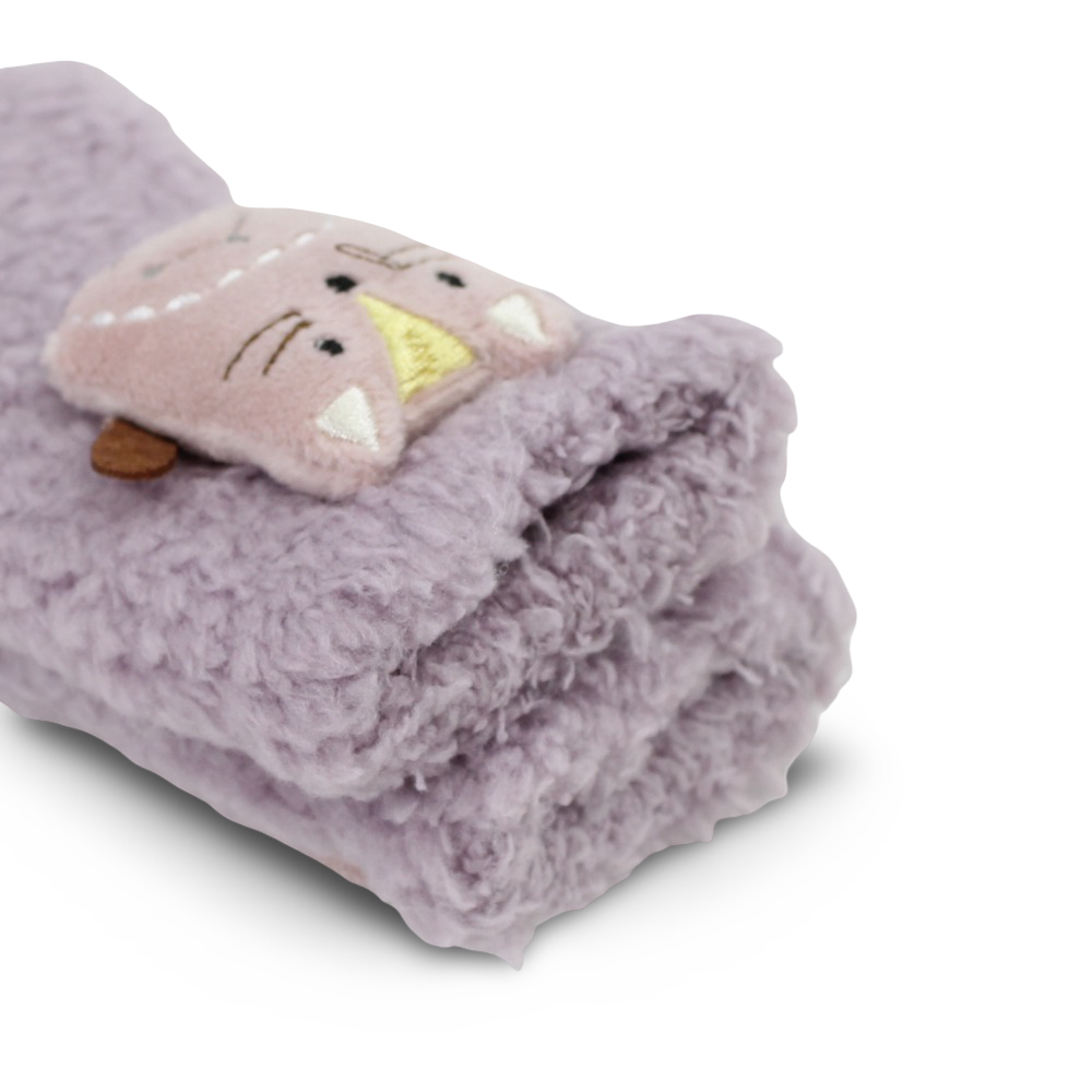 Girls Socks – Purple with Owl Design