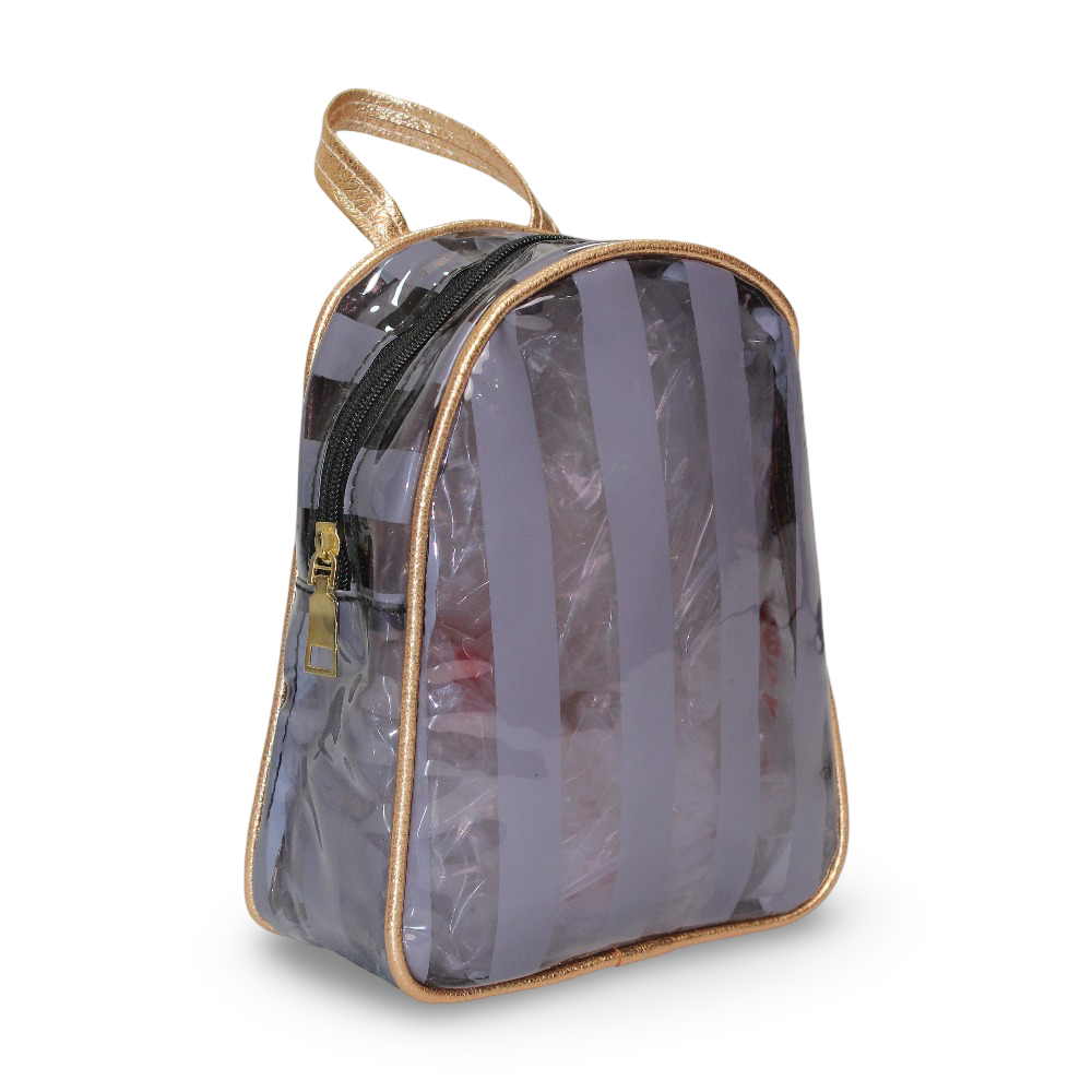 Girls Backpack – Transparent Grey - School - Fancy