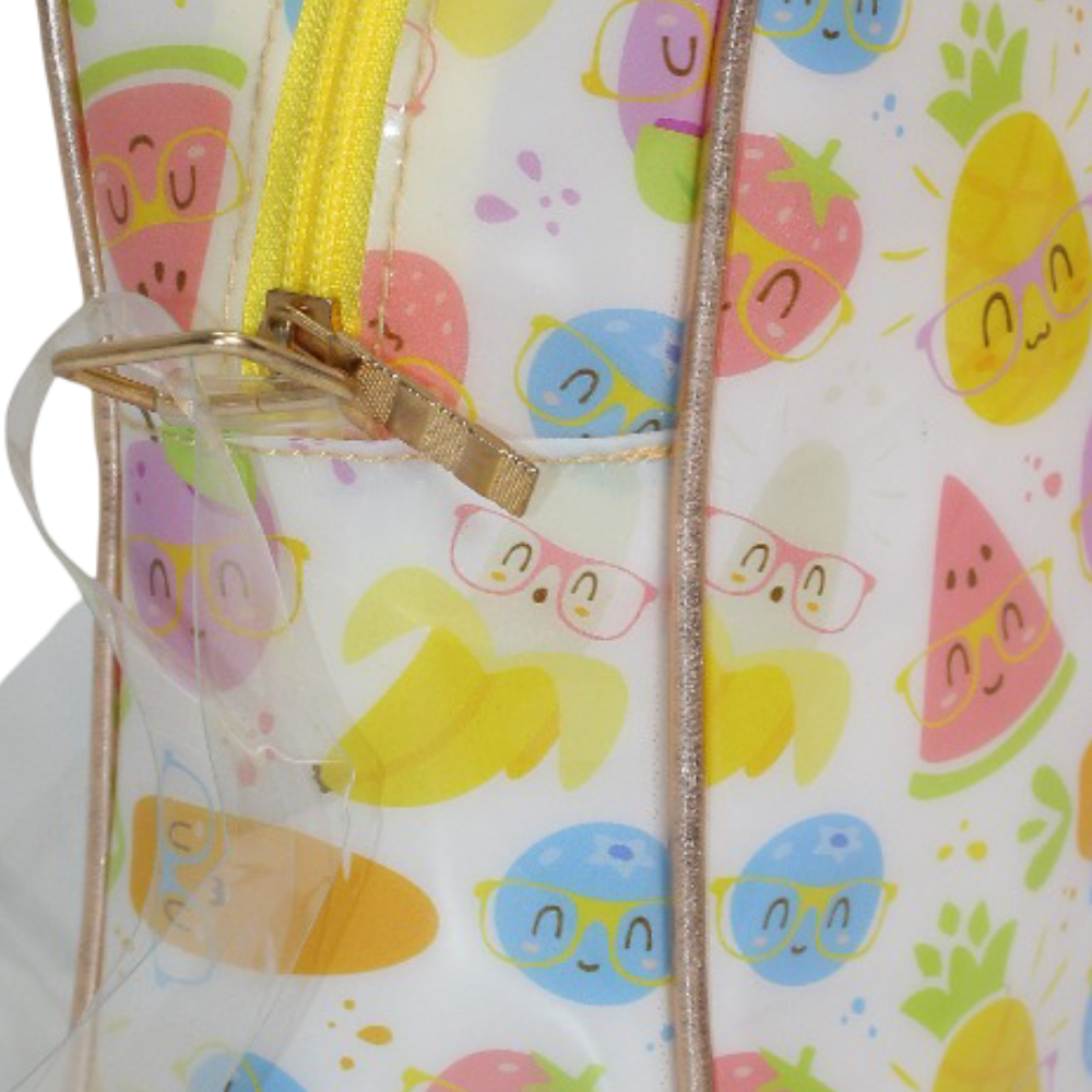 Girls Cross Bag – White with Fruits Design