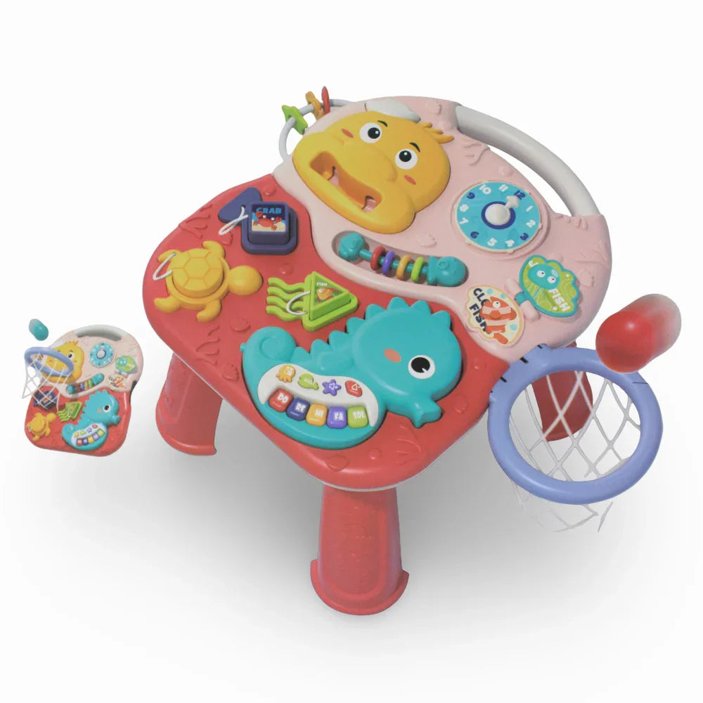 Tiibaby Multi Function Game Table 2-in-1 - Red