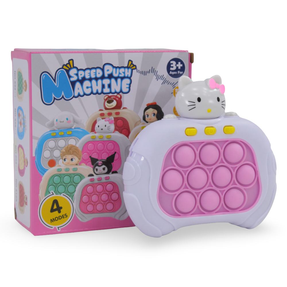 Pop-it Speed Push Machine – 4 Modes with Hello Kitty Theme
