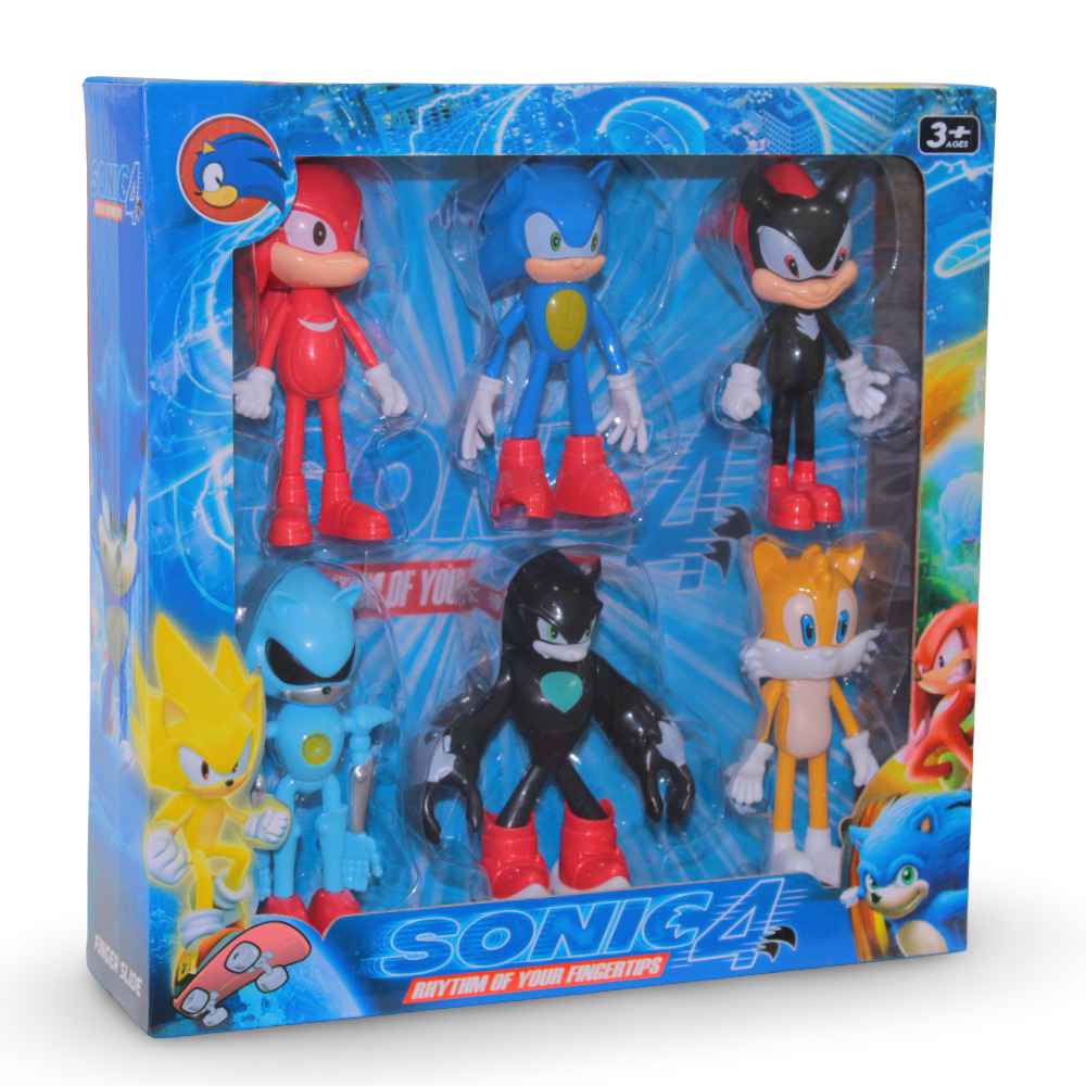Sonic the Hedgehog Action Figures Set – 6 Characters