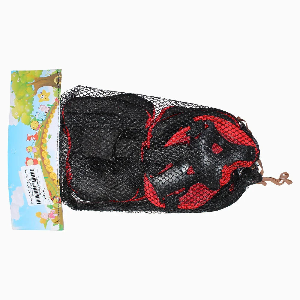 Kids Protective Gear Set – Red & Black