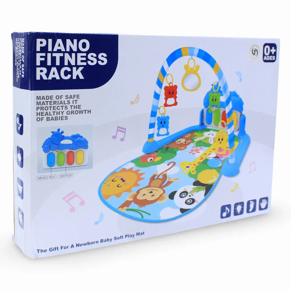 Children's Piano Fitness Rack - Pink with a Giraffe Print