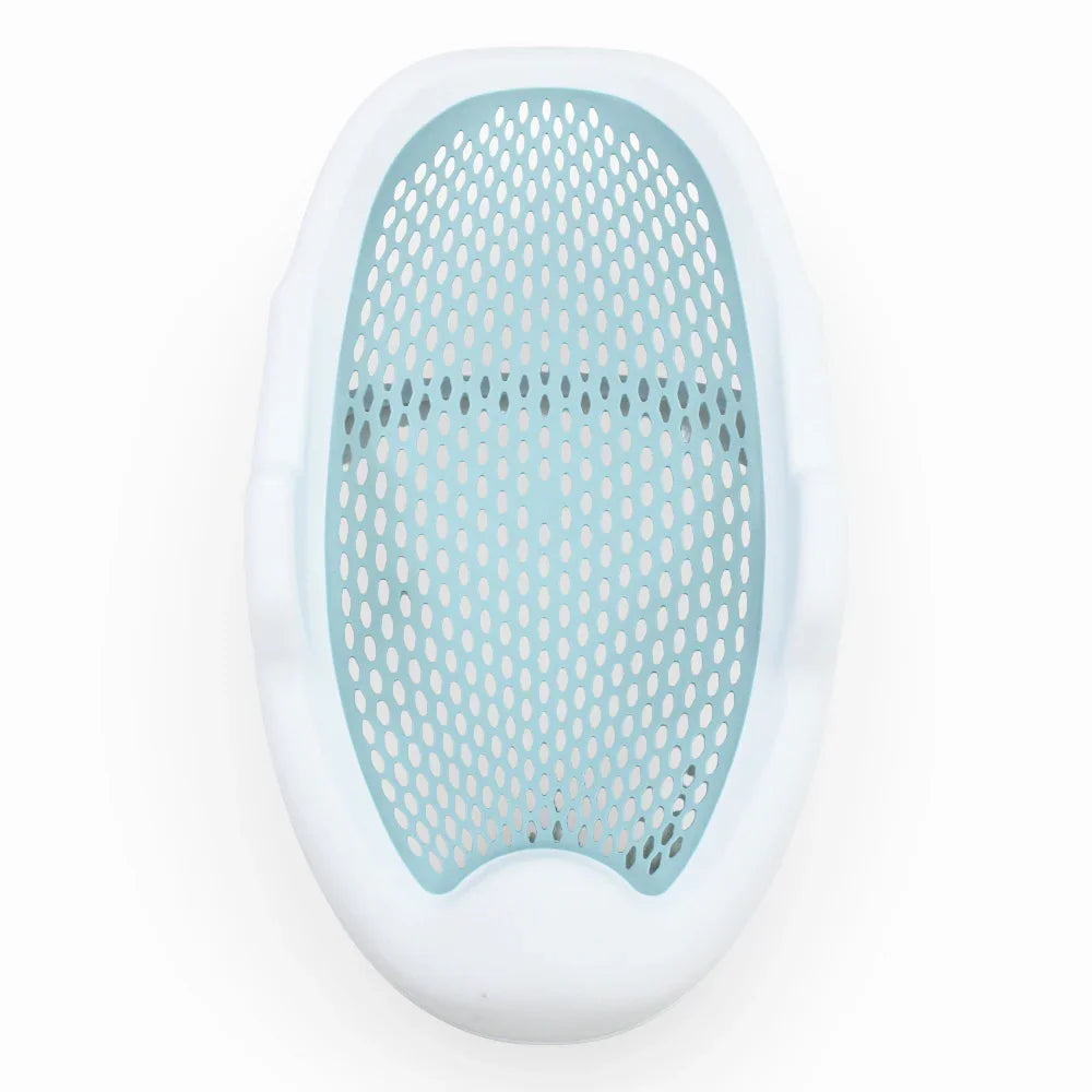 Silicone Baby Bath Seat – White/Mint