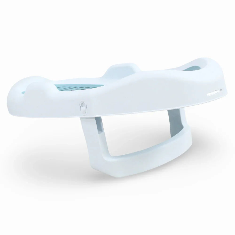 Silicone Baby Bath Seat – White/Mint