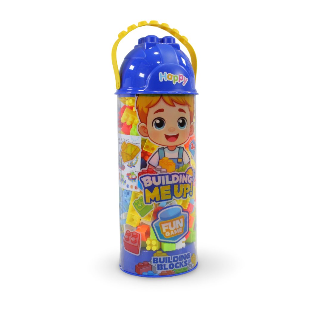 Building Blocks Set with Carrying Container – 260 Pieces Multicolor